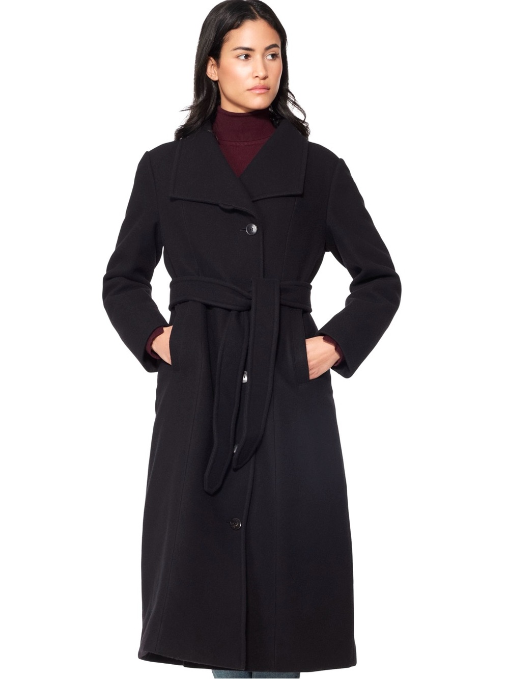Norwegian Wool Long City Coat